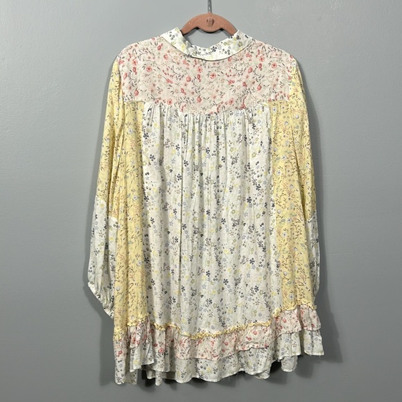 Cato Printed Tunic Dress Ditsy Floral Multi Pastel Size M- L - Picture 14 of 17